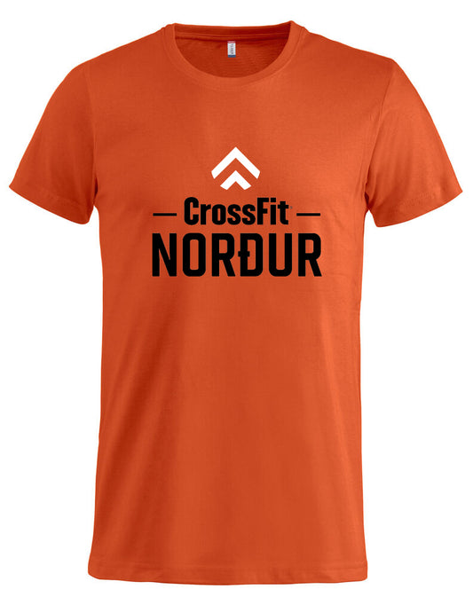 NORÐUR Crossfit - Bómullarbolur - Appelsínugulur - Barna & Unisex