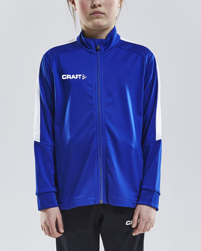 Heilrennd peysa - Blá m/hvítri línu á ermi