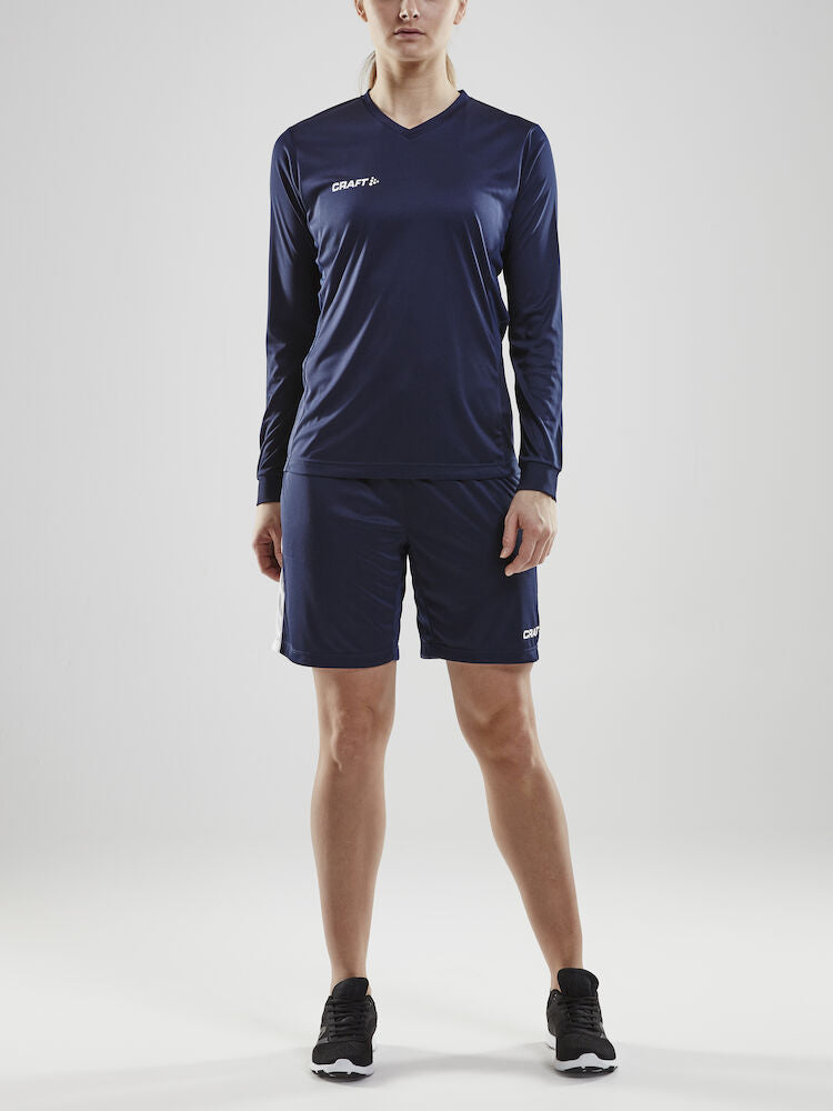 Síðerma Bolur - Navy - Kvenna Medium