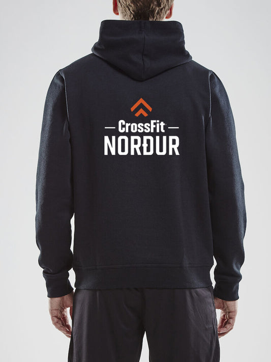 NORÐUR Hettupeysa - Svört