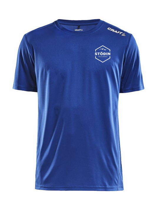 STÖÐIN - Stutterma bolur - Blár