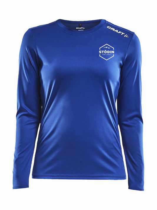 STÖÐIN - Síðermabolur - Blár