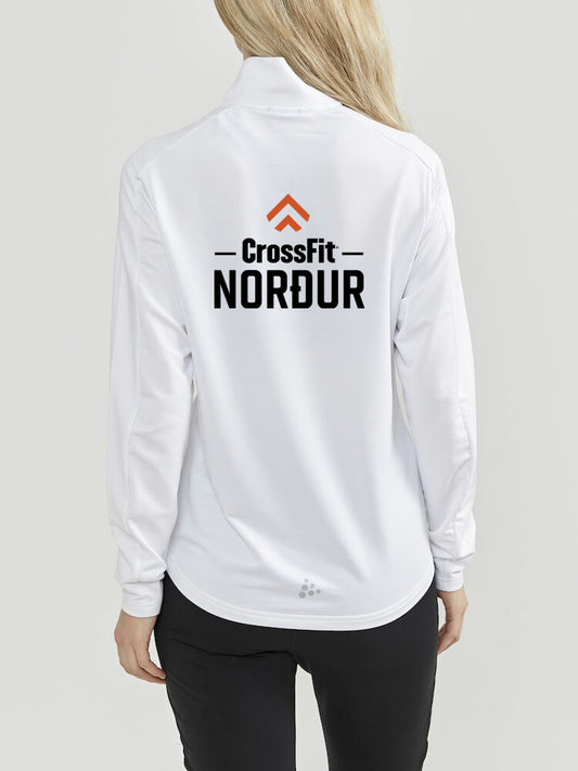 NORÐUR Hálfrennd peysa - Hvít