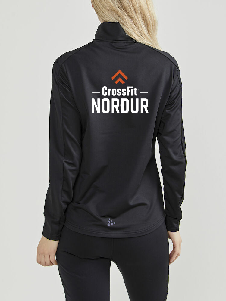 NORÐUR Hálfrennd peysa - Svört