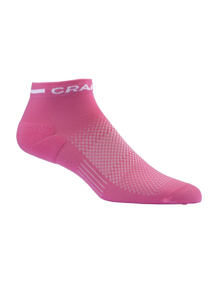 Sokkar - Core Dry Mid Sock 3 pair - 3 litir (bleikur/hvítur/appelsínugulur)