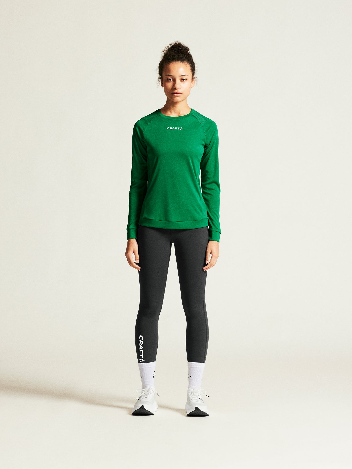 Síðerma bolur - Grænn - Íslenski fáninn