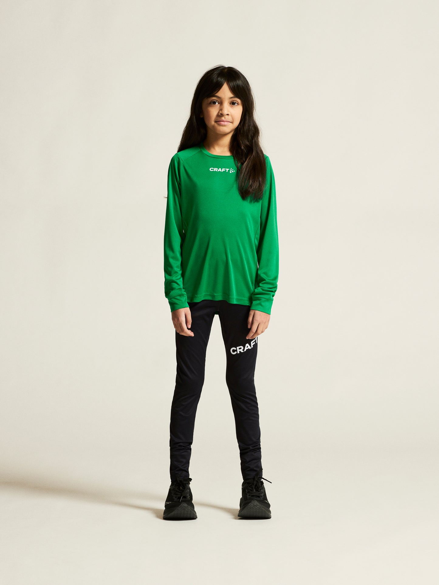 Síðerma bolur - Grænn - Íslenski fáninn