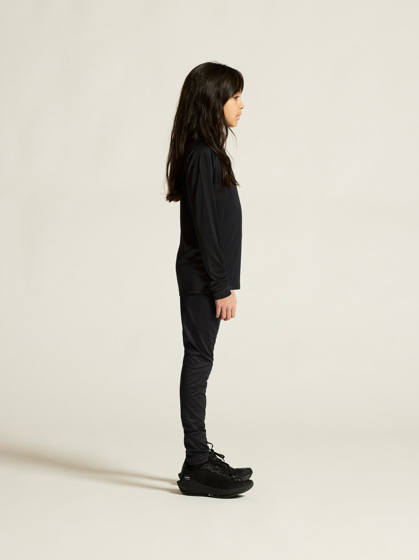 Síðerma bolur - Svartur - Íslenski fáninn