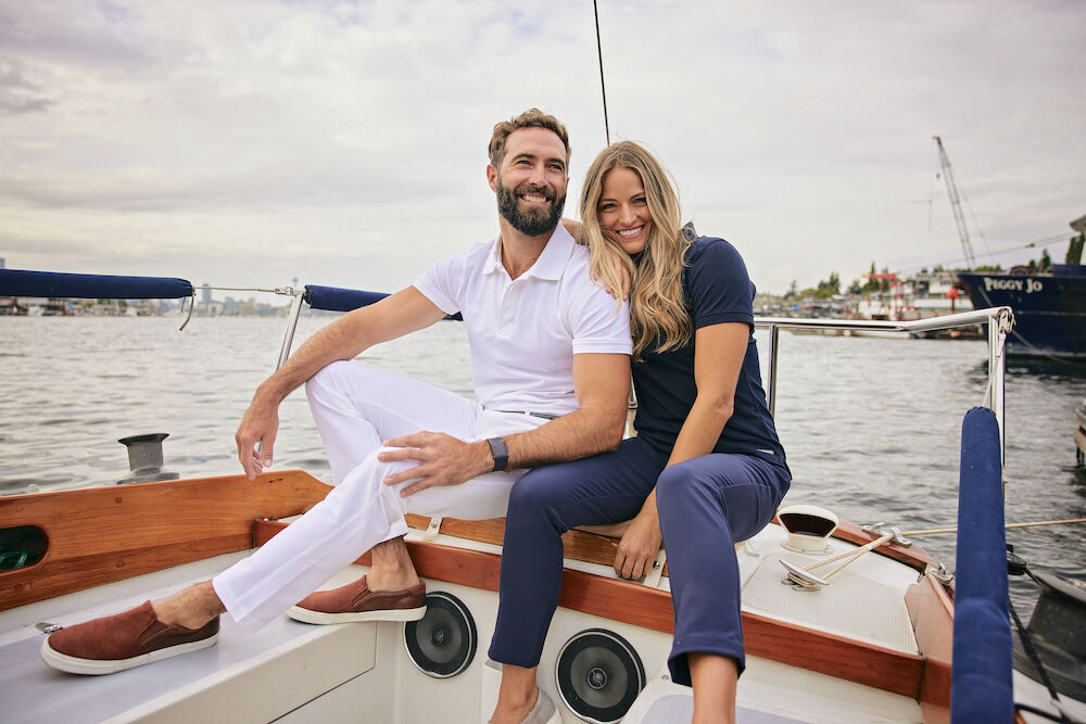 New Salish golfbuxur - herrastærðir - hvítar