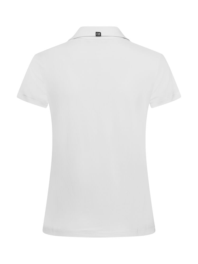 GHG - Virtue polo V-neck bolur - hvítur - dömusnið