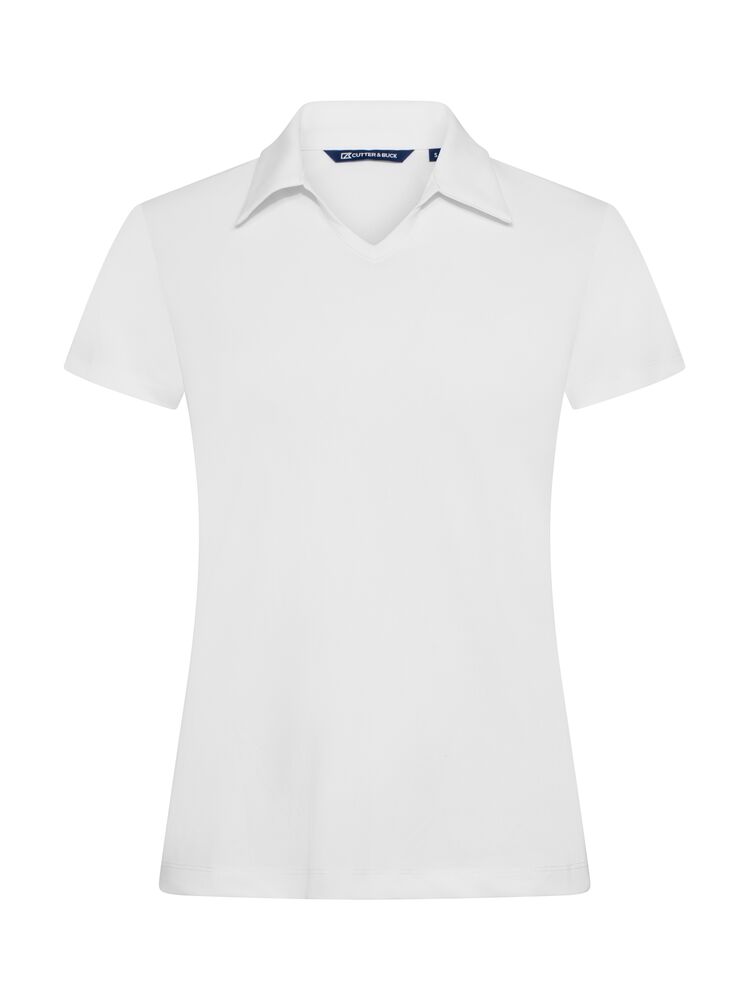 Virtue polo V-neck bolur - hvítur - dömusnið