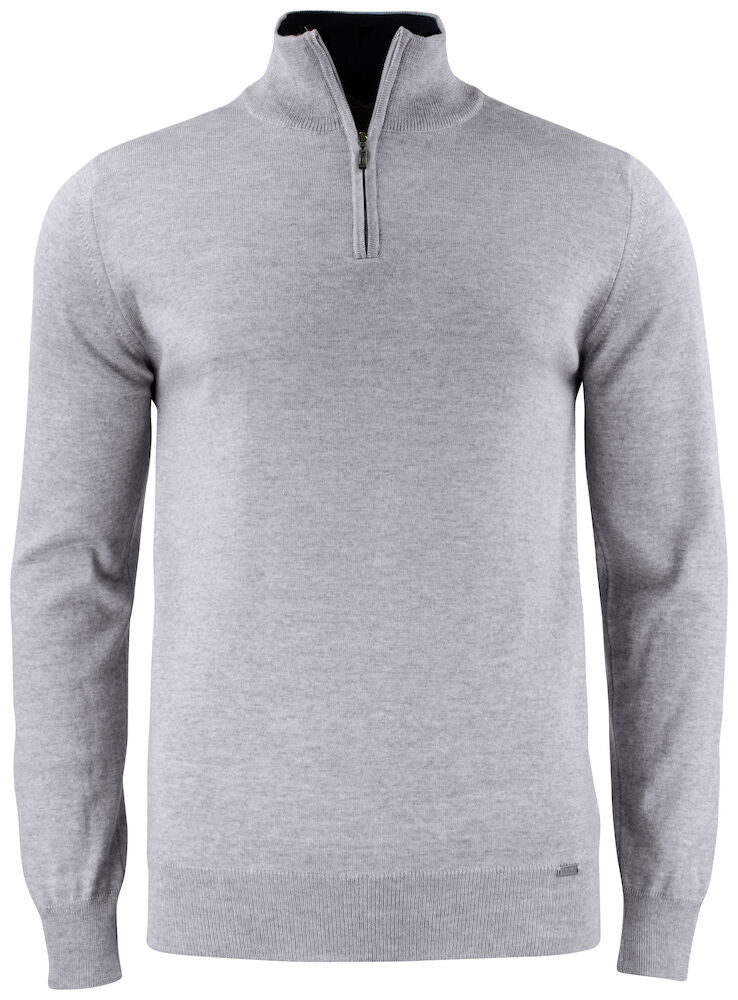 Everett hálfrennd peysa - UNISEX - grá (100% cashwool)