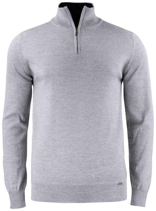 Everett hálfrennd peysa - UNISEX - grá (100% cashwool)