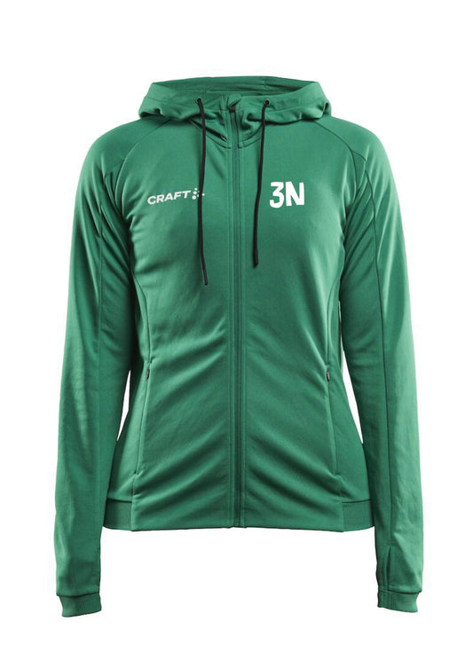 3N - Evolve heilrennd peysa með hettu  - allar stærðir