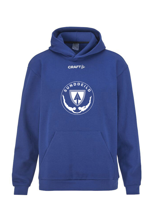 Sunddeild Ármanns - Hettupeysa - Blá - allar stærðir (með stóru merki að framan)