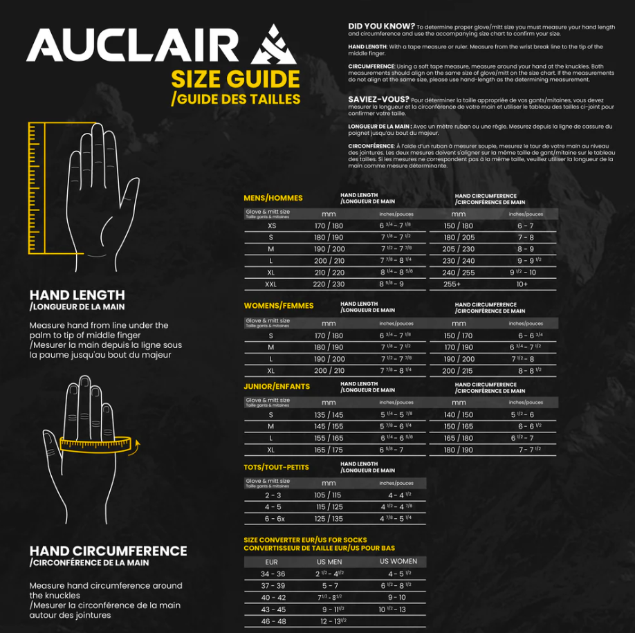 AUCLAIR - Explorer barnahanskar - svartir/bláir