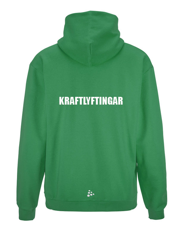BREIÐABLIK KRAFTLYFTINGAR - Hettupeysa með stóru Breiðabliksmerki - allar stærðir