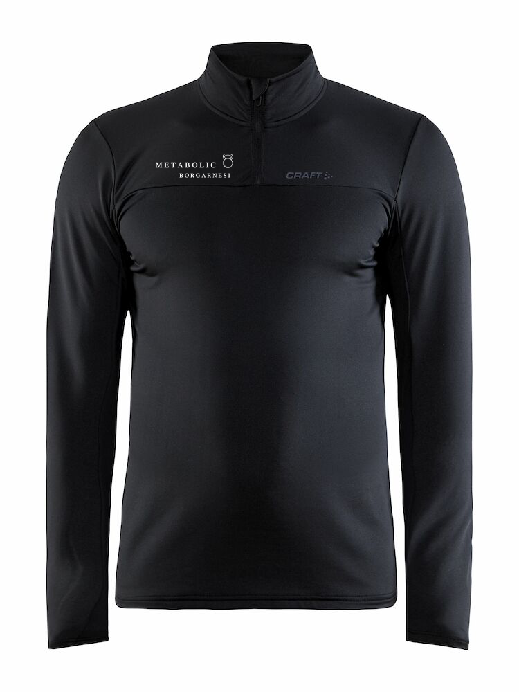 METABOLIC BORGARNESI - Hálfrennd peysa/Midlayer - Svört