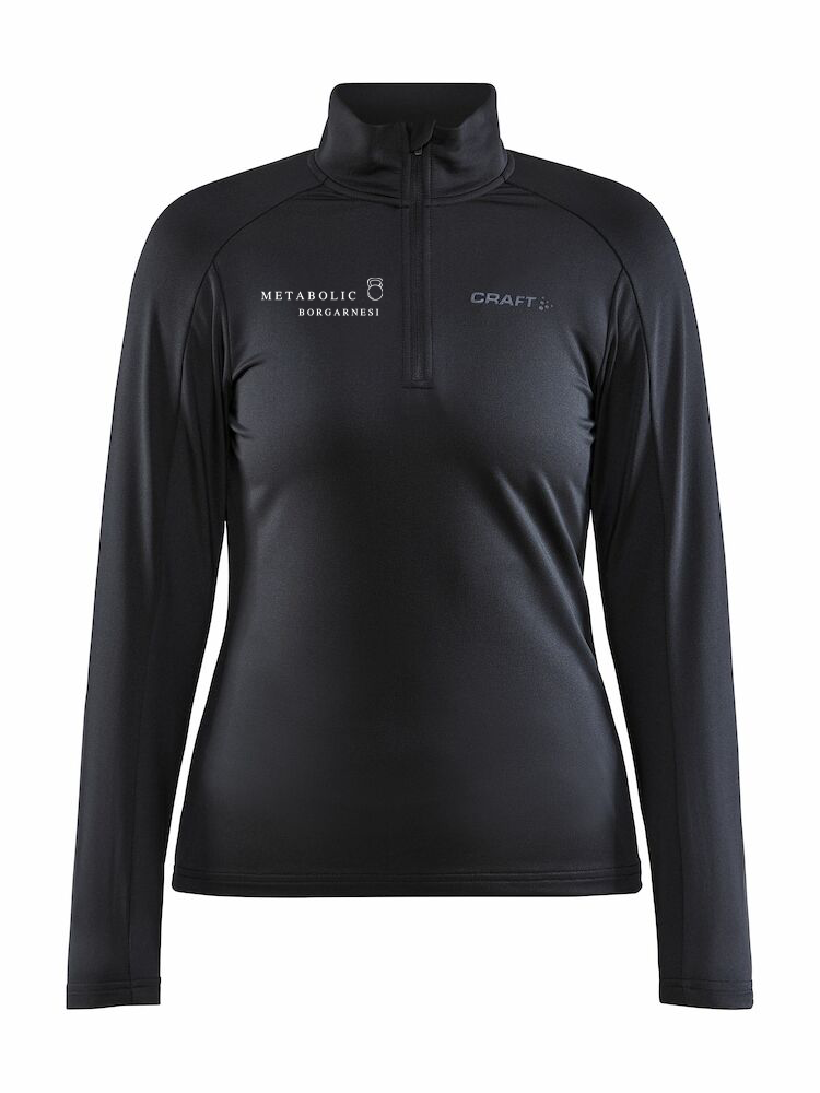 METABOLIC BORGARNESI - Hálfrennd peysa/Midlayer - Svört