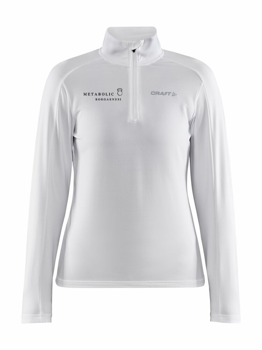 METABOLIC BORGARNESI - Hálfrennd peysa/Midlayer - Hvít