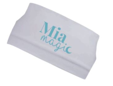 MÍA MAGIC - Eyrnaband/Hárband - hvítt með bláu merki