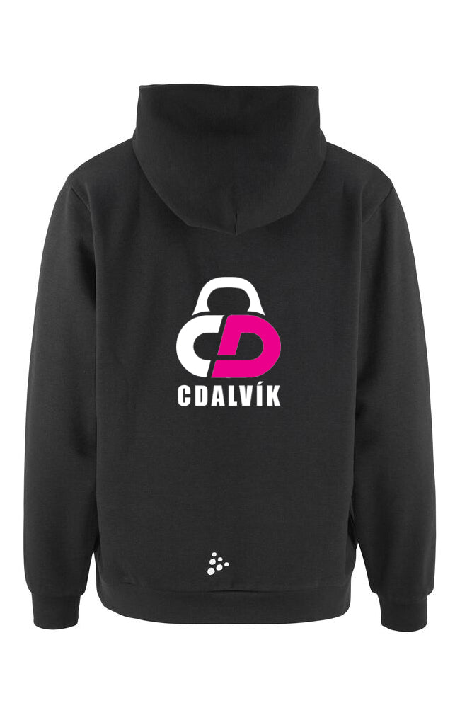 CDALVÍK - Hettupeysa - Svört - Allar stærðir