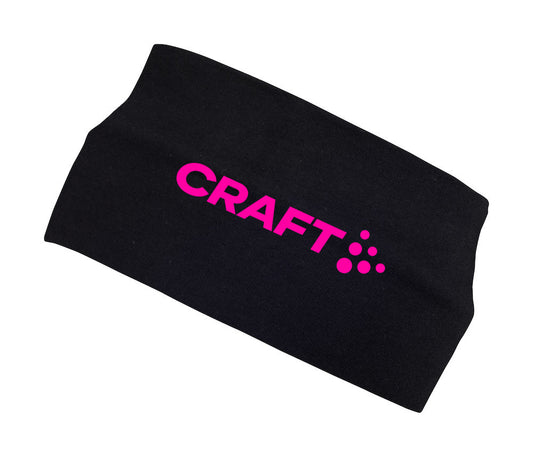 CRAFT Eyrnaband / Hárband - Svart/Bleikt