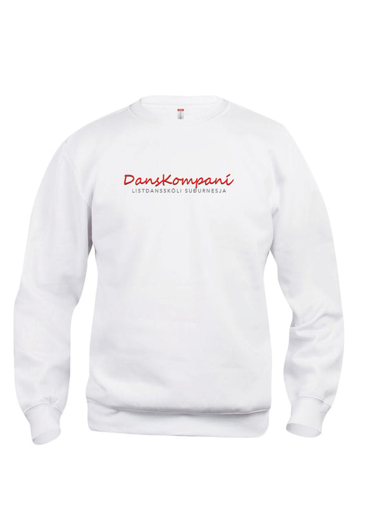 Danskompaní - Clique Háskólapeysa - Hvít