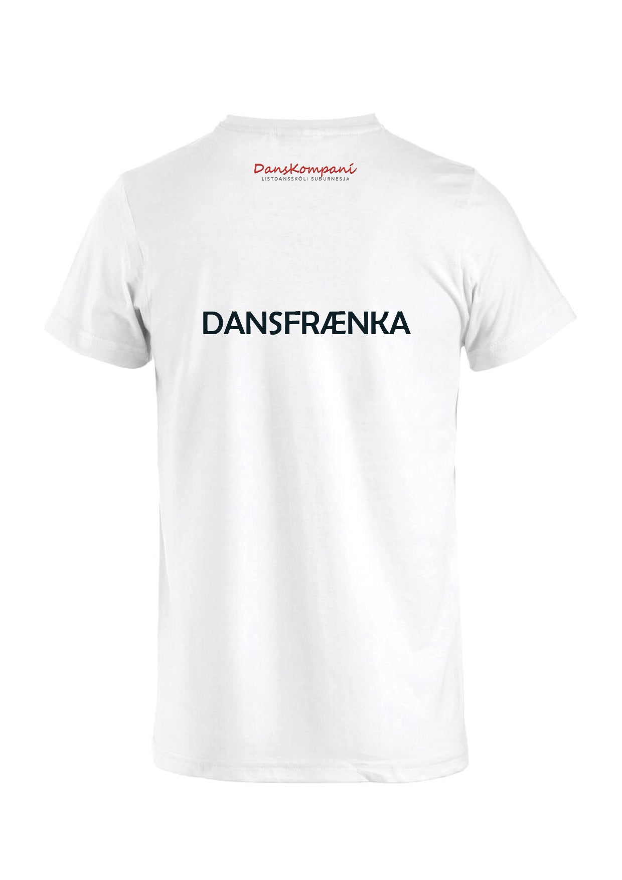 TEAM DANSKOMPANÍ - Bómullarbolur - DANSFRÆNKA - HVÍTUR - allar stærðir