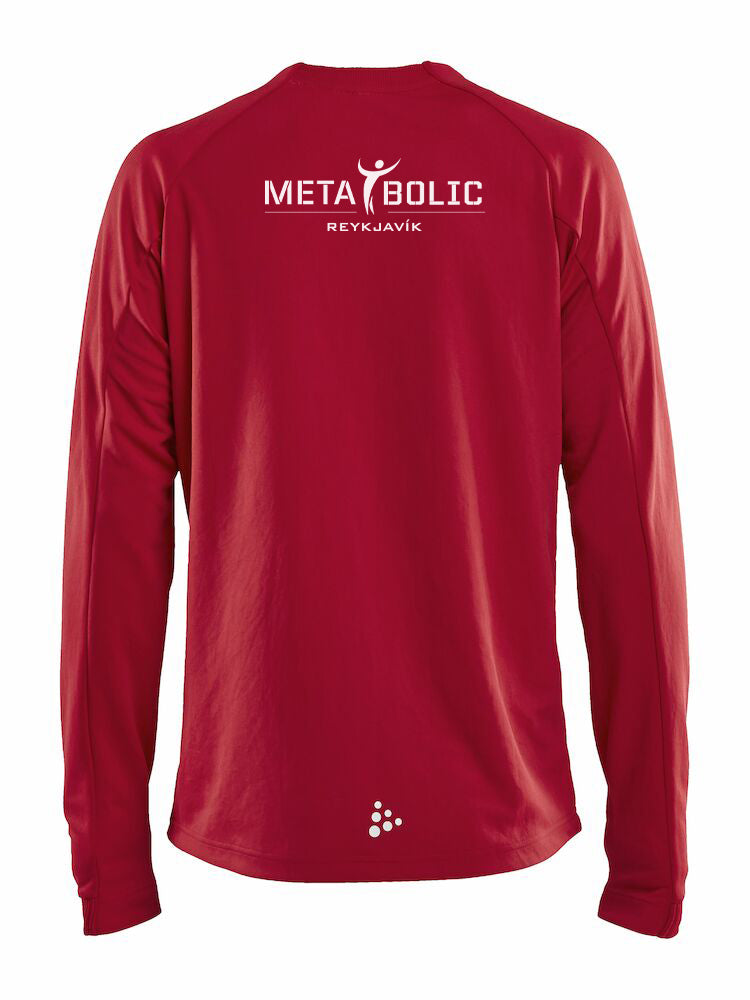 METABOLIC - Evolve Crewneck Peysa - Rauð