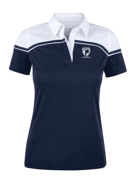 GKG - Seabeck pólóbolur - dökkblár/hvítur (dömu- og herrasnið)