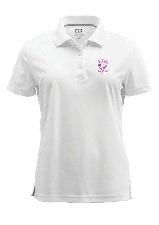 GKG - Kelowna pólóbolur - hvítur - dömu- og herrastærðir