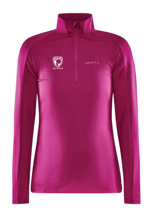 GKG - Core Gain hálfrennd hlý peysa  - bleik - dömustærðir