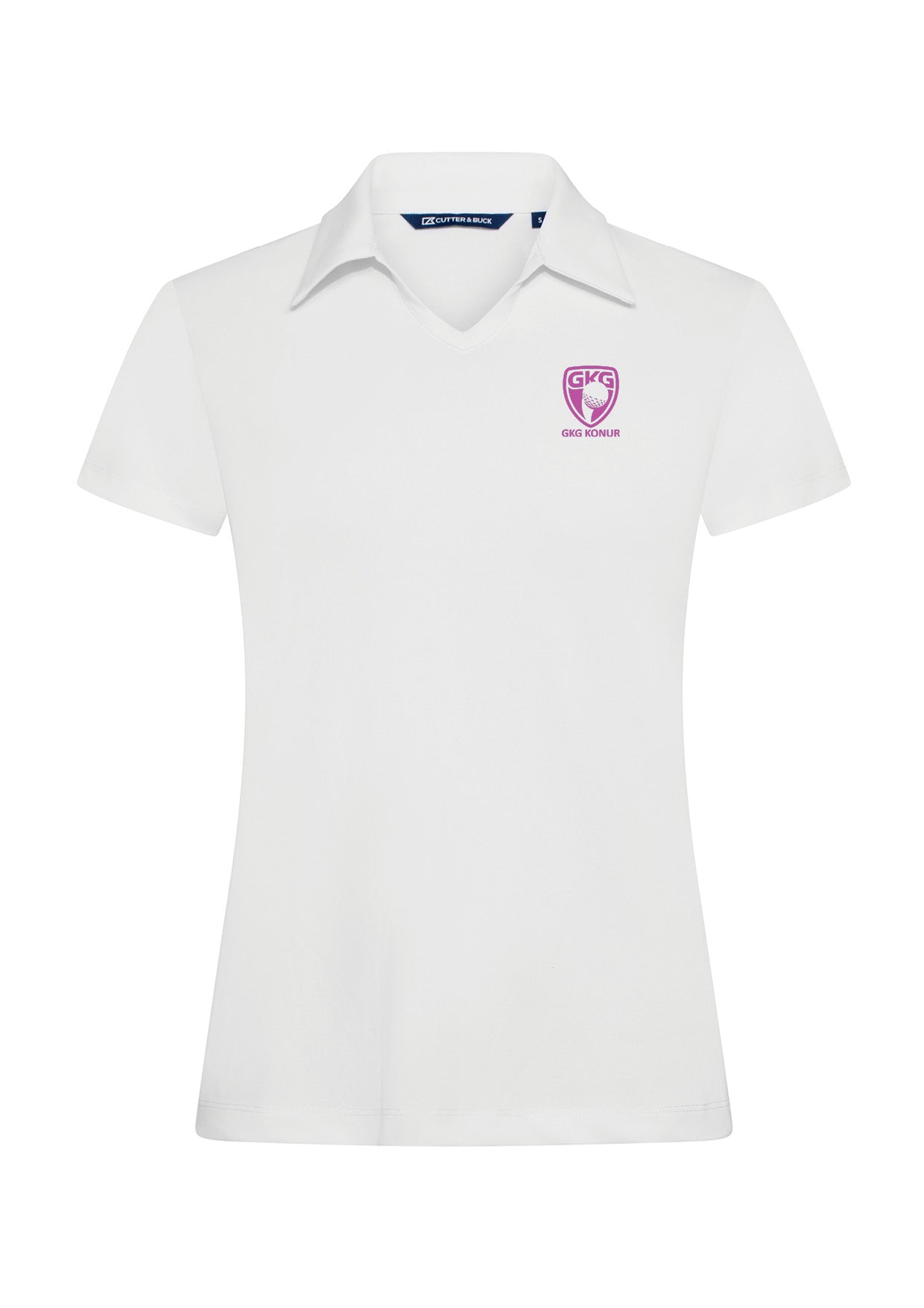 GKG - Virtue polo V-neck bolur - hvítur - dömusnið