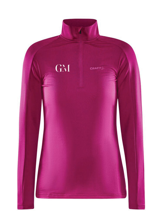 GM KONUR - Core Gain hálfrennd hlý peysa  - bleik - dömustærðir