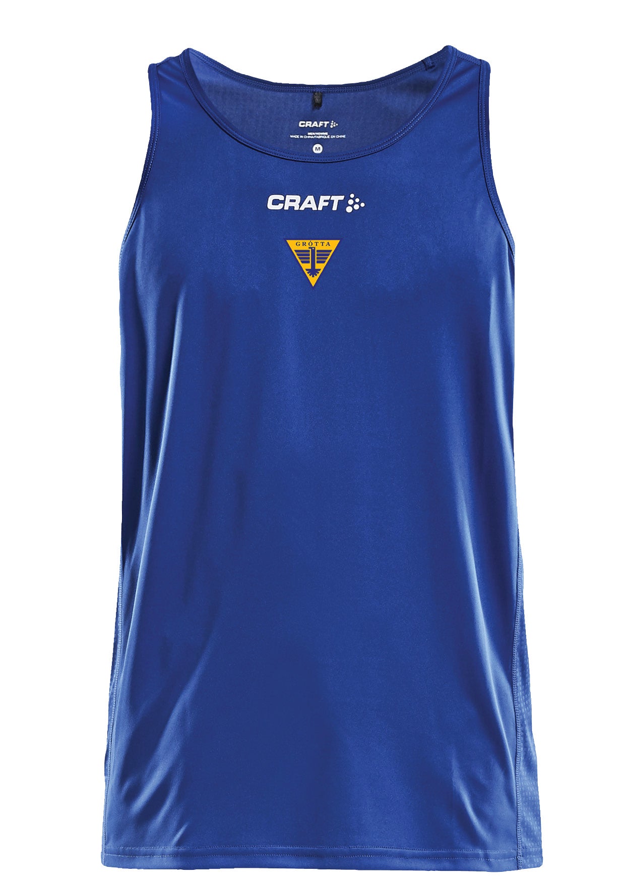 FIMLEIKAR - Hlýrabolur - herrasnið með Gróttumerki - blár