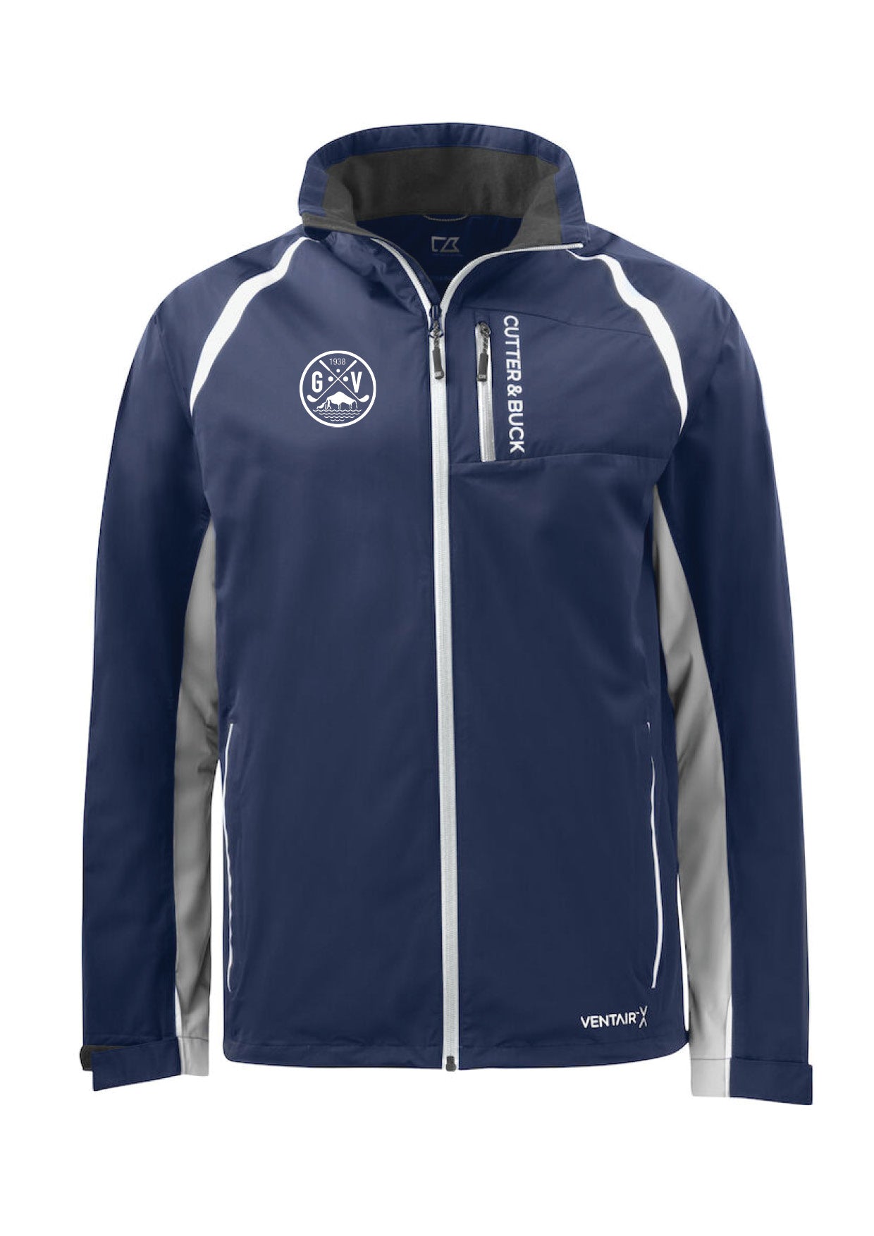 GV - Regnjakki - Navy - (dömu- og herrasnið)