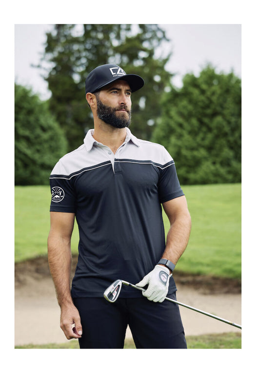 GV - Seabeck pólóbolur - dökkblár/hvítur (dömu- og herrasnið)