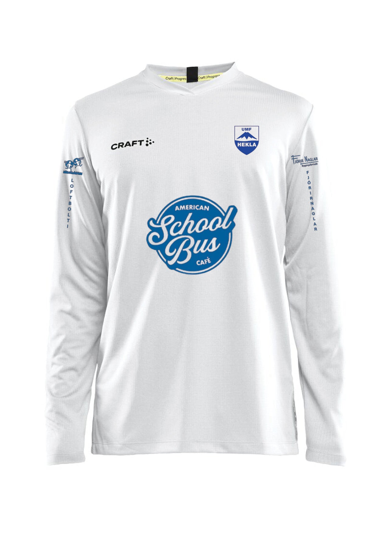 UMF HEKLA - Körfubolti - Síðerma treyja - Hvít - allar stærðir