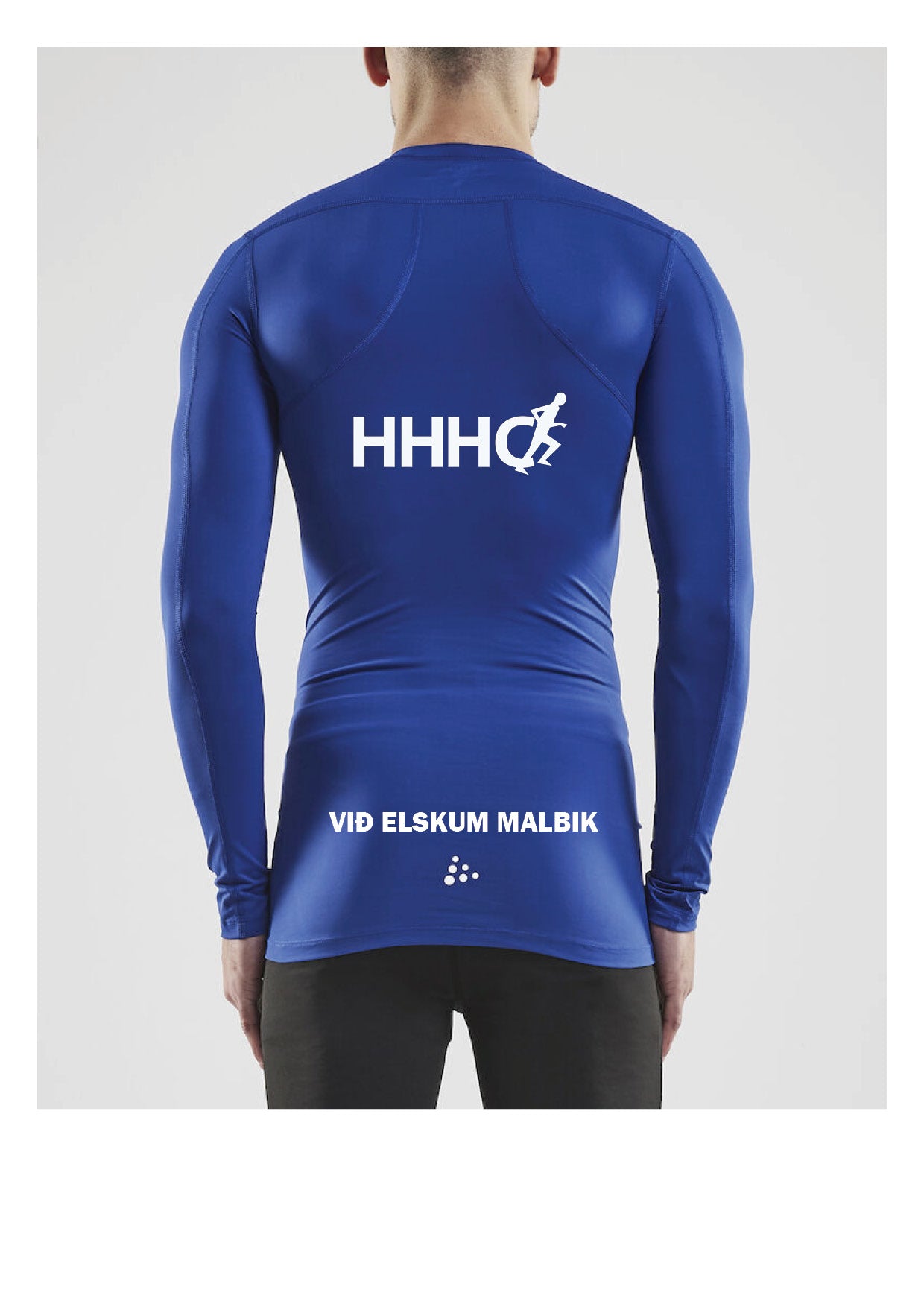 HHHC - Compression Síðerma toppur - Unisex - Blár