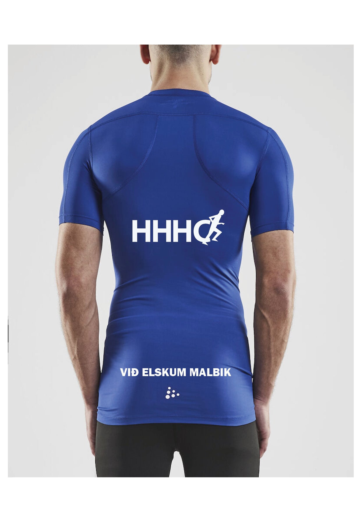 HHHC - Compression Stutterma toppur - Unisex - Blár
