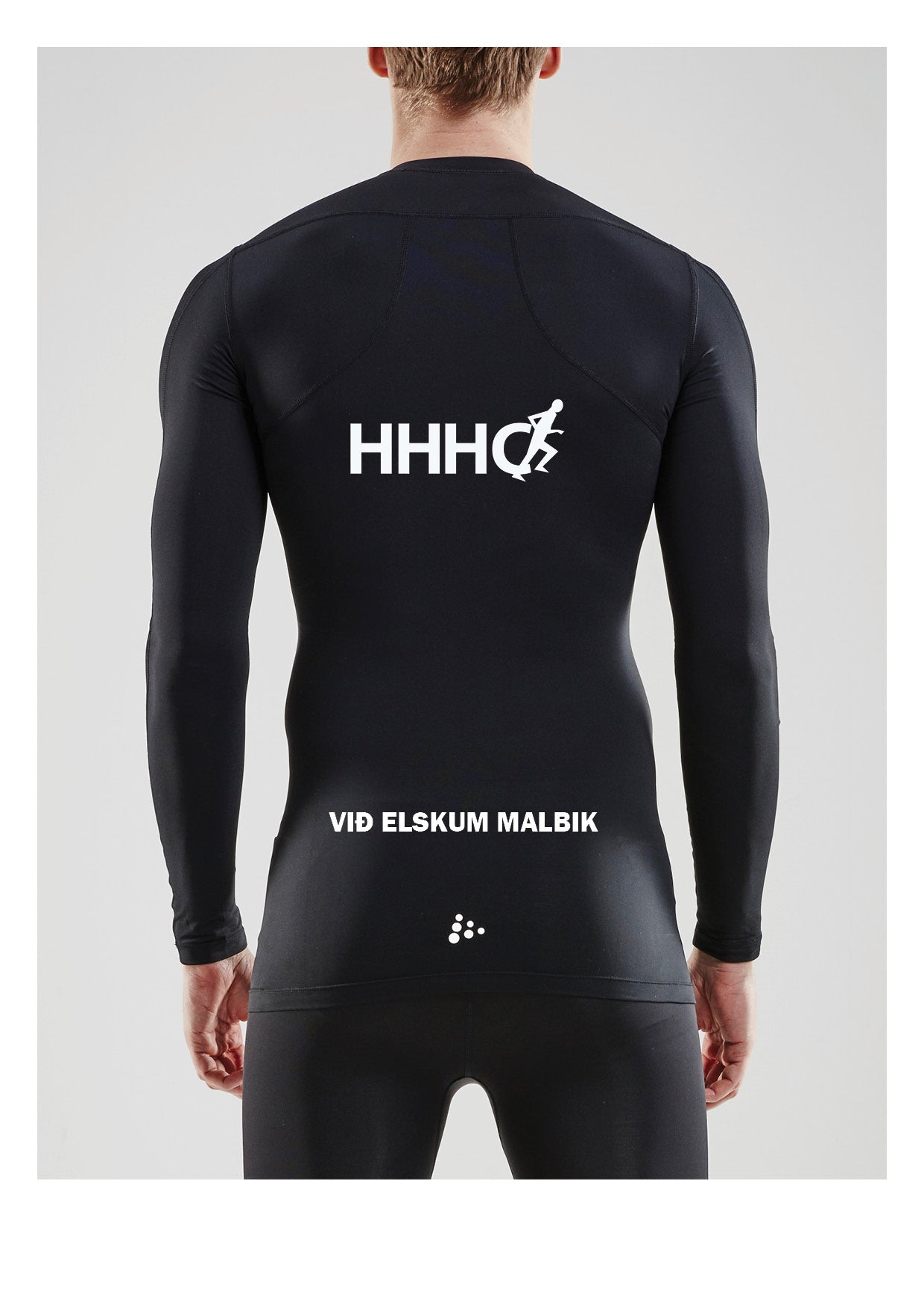 HHHC - Compression Síðerma toppur - Unisex - Svartur