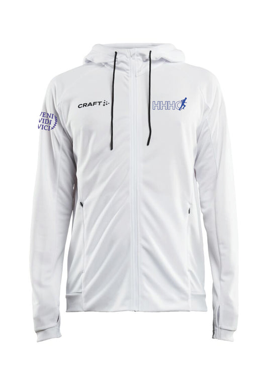 HHHC  - Rennd hettupeysa - herrasnið - hvít