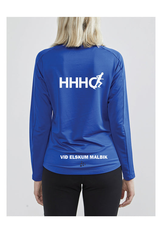 HHHC  - Hálfrennd Peysa (hlý) - dömusnið - Blá