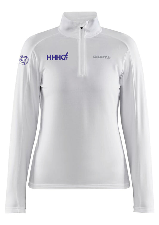 HHHC  - Hálfrennd Peysa (hlý) - dömusnið - Hvít