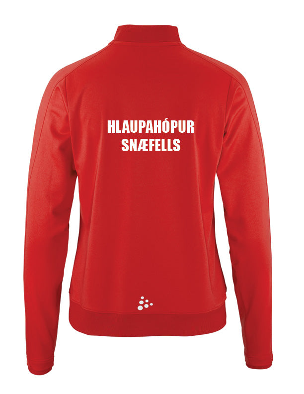 HLAUPAHÓPUR SNÆFELLS - Evolve 2.0 hálfrennd peysa - rauð - allar stærðir