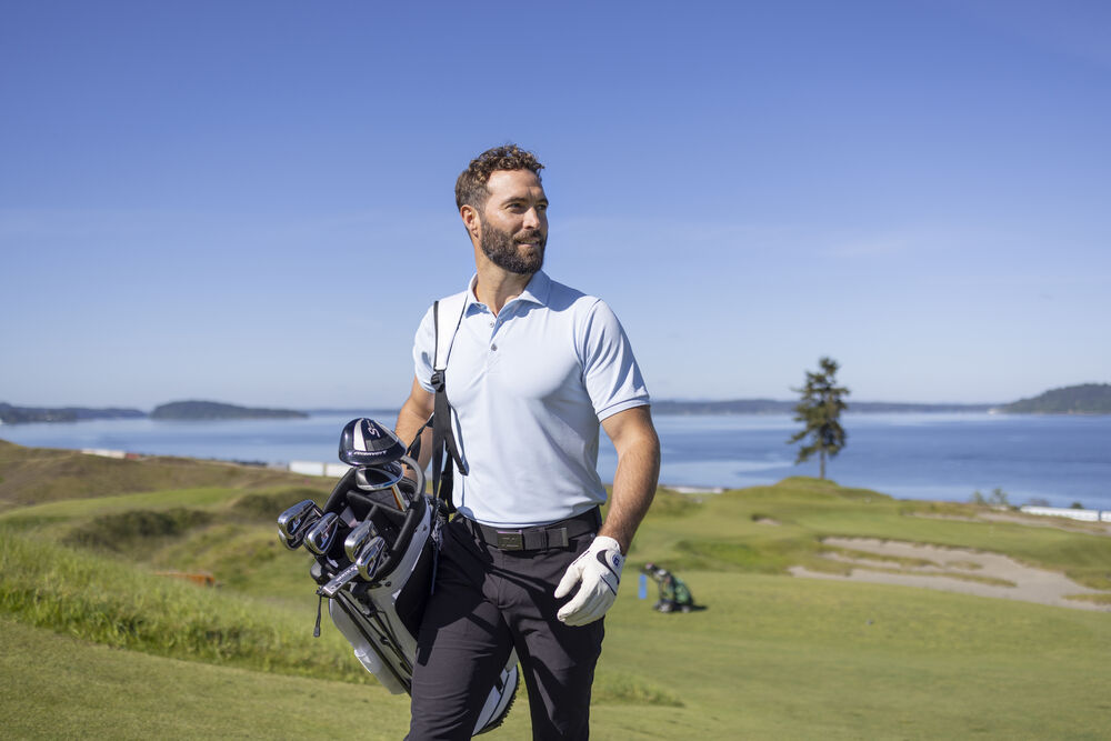 New Salish golfbuxur - herrastærðir - svartar
