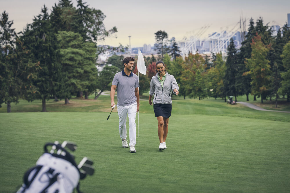 New Salish golfbuxur - herrastærðir - hvítar