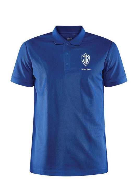 ÍR FRJÁLSAR - pólóbolur - dömu- og herrastærðir (blár)