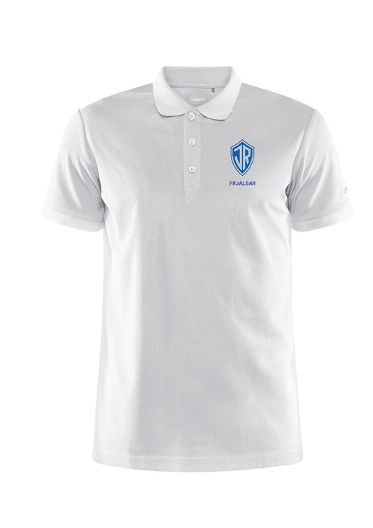 ÍR FRJÁLSAR - pólóbolur - dömu- og herrastærðir (hvítur)